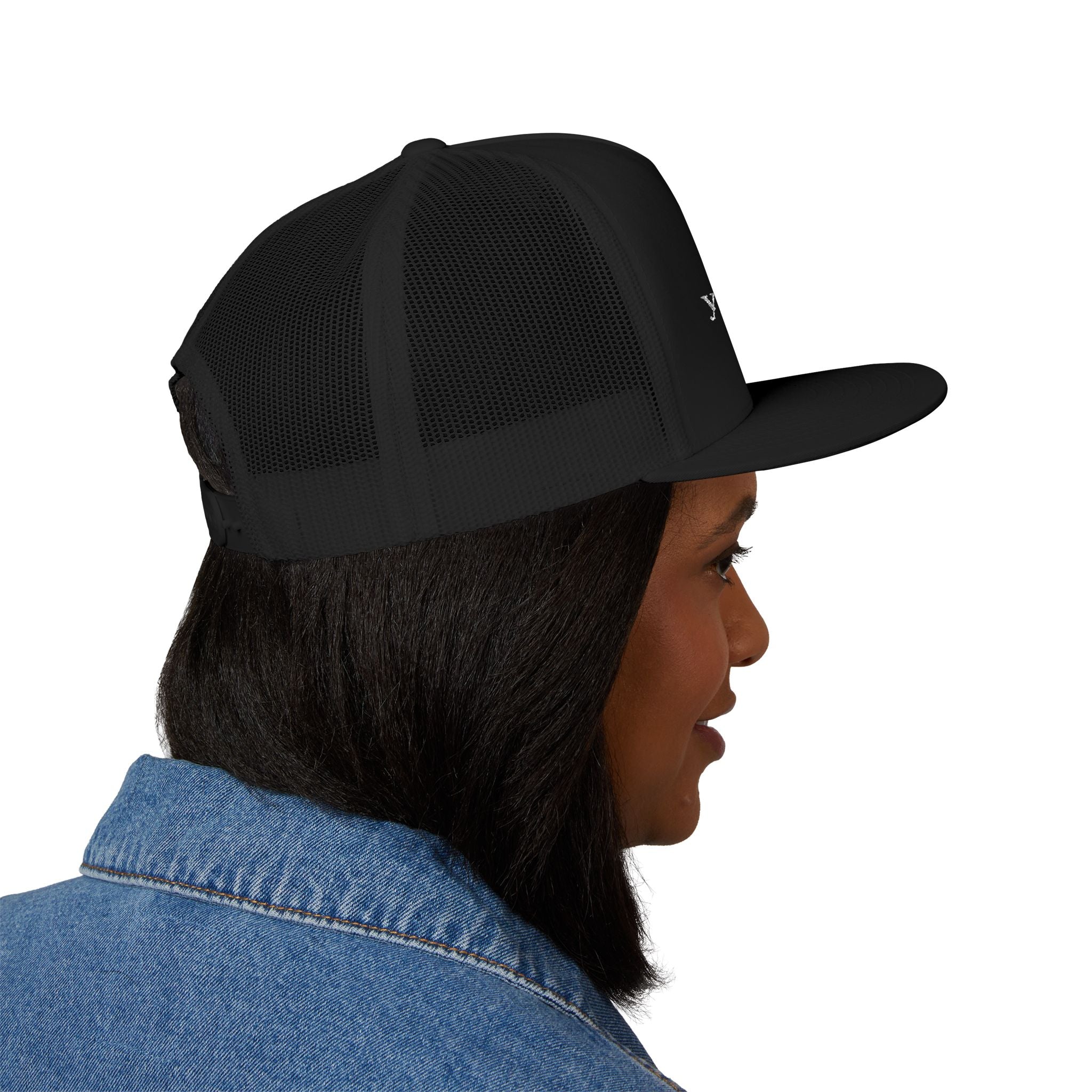 Embroidered Trucker Cap — "you are enough" Minimalist Affirmation Hat